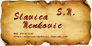 Slavica Menković vizit kartica